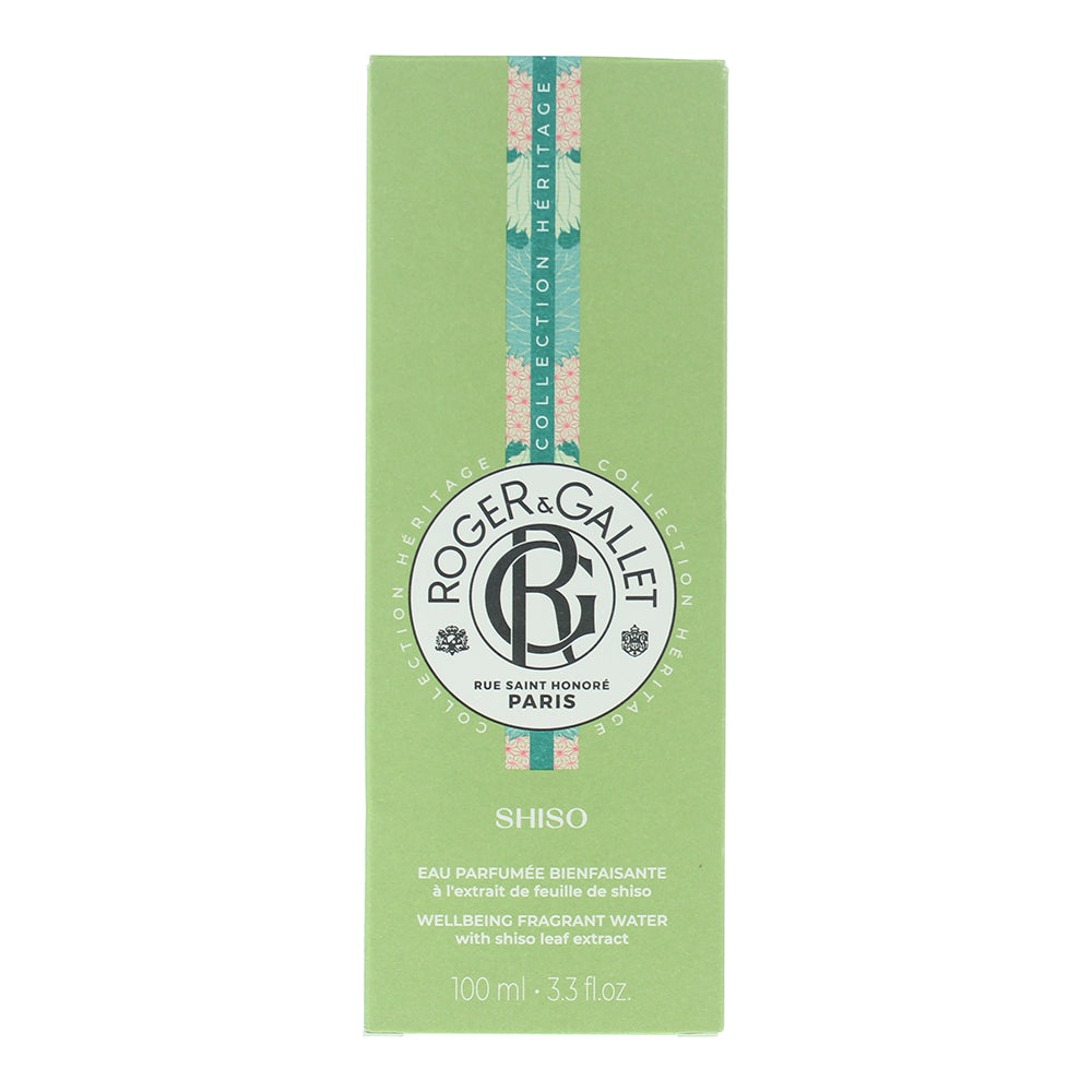 Roger & Gallet Shiso Scented Water 100ml - Box