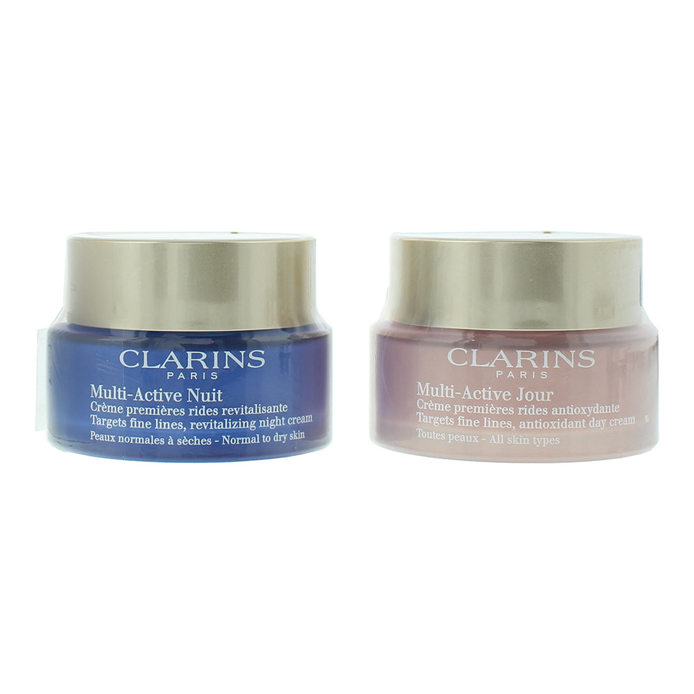 Clarins Multi-Active 2 Piece Gift Set: Day Cream 50ml - Night  Cream 50ml - Product