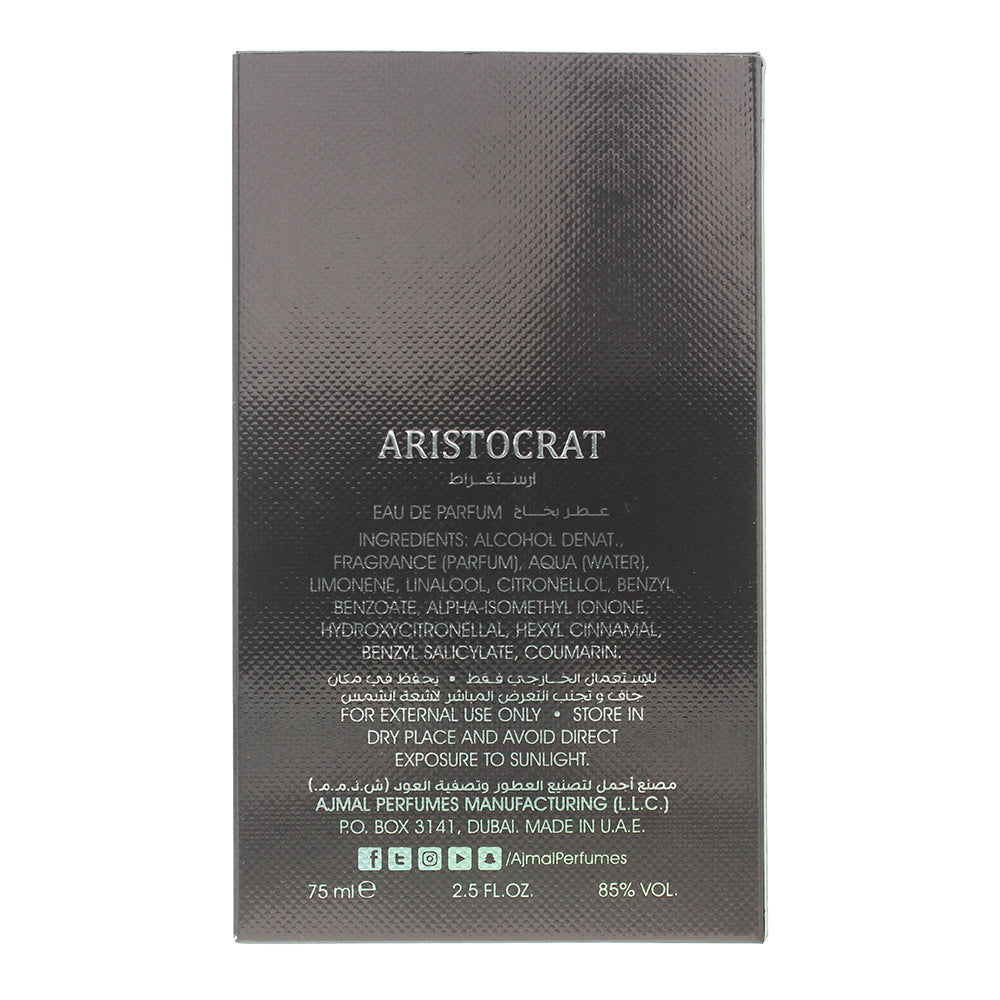 Ajmal Aristocrat Eau De Parfum 75ml