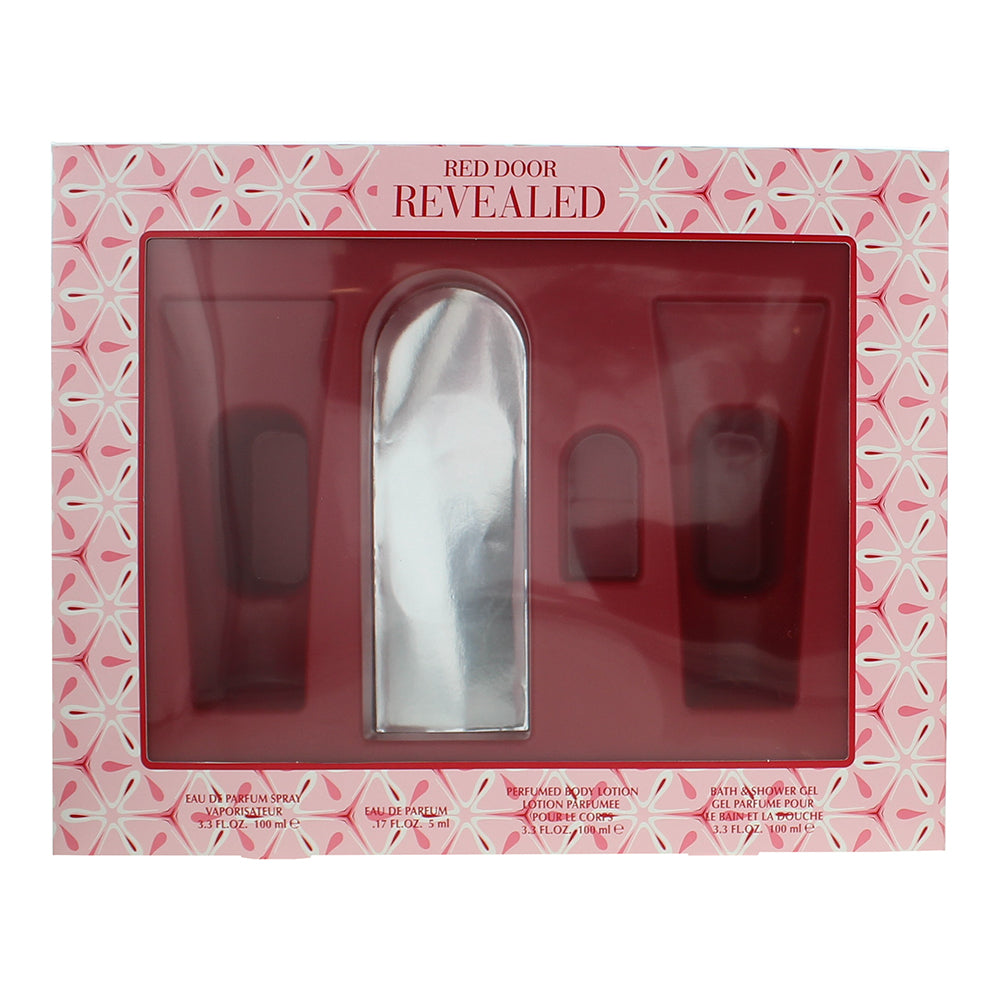 Elizabeth Arden Revealed 4 Piece Gift Set: Eau de Parfum 100ml & 5ml - Body Loti
