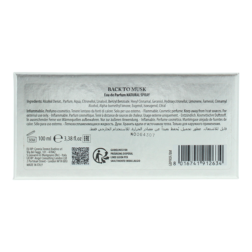 Giardino Benessere Back To Musk Eau De Parfum 100ml