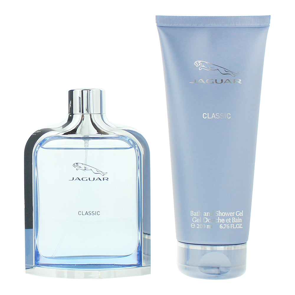 Jaguar Classic 2 Piece Gift Set: Eau de Toilette 100ml - Bath & Shower Gel 200ml - Product