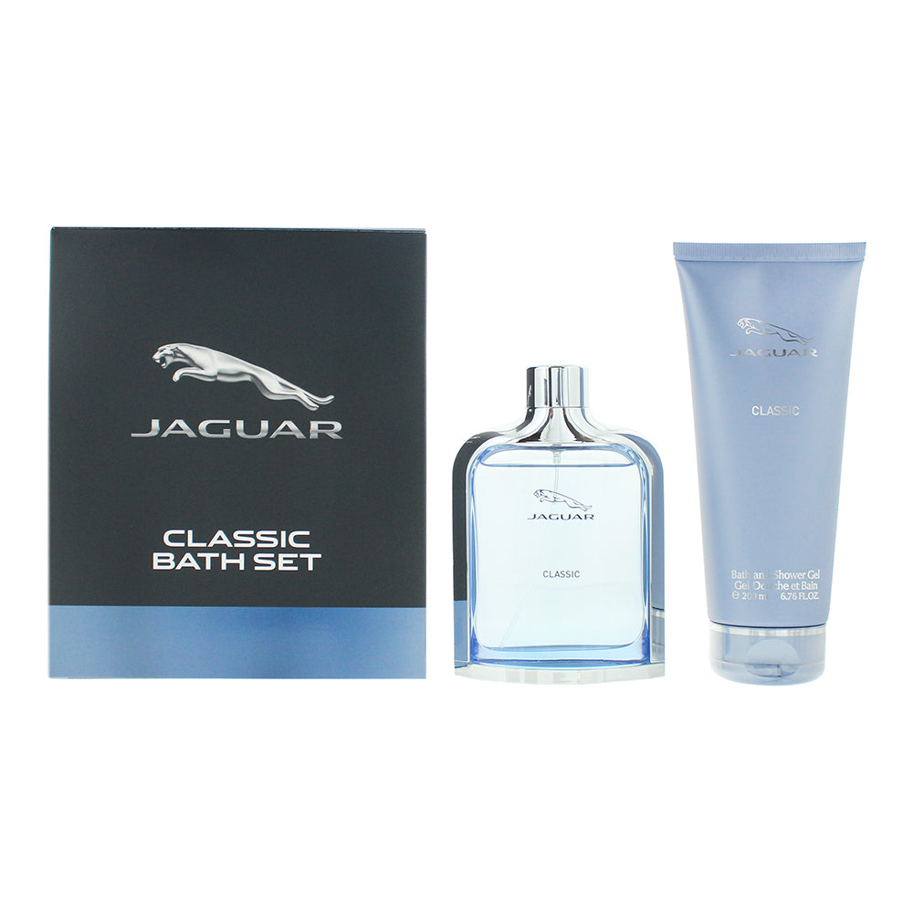 Jaguar Classic 2 Piece Gift Set: Eau de Toilette 100ml - Bath & Shower Gel 200ml