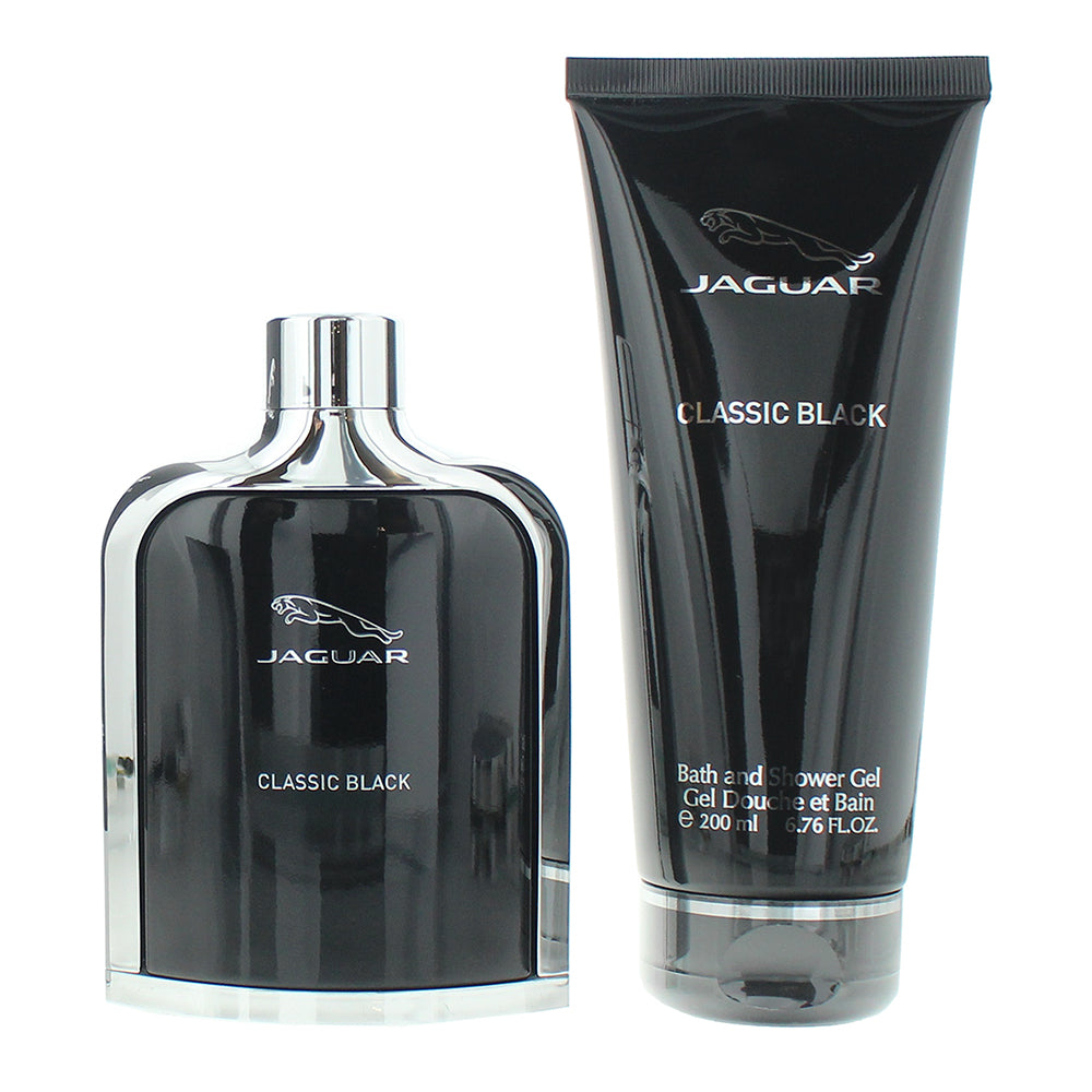 Jaguar Classic Black 2 Piece Gift Set: Eau de Toilette 100ml - Bath & Shower Gel - Product