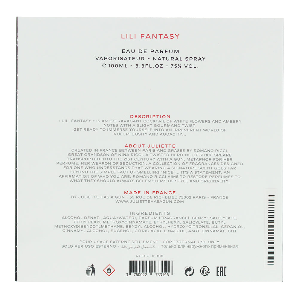 Juliette Has A Gun Lili Fantasy Eau de Parfum 100ml