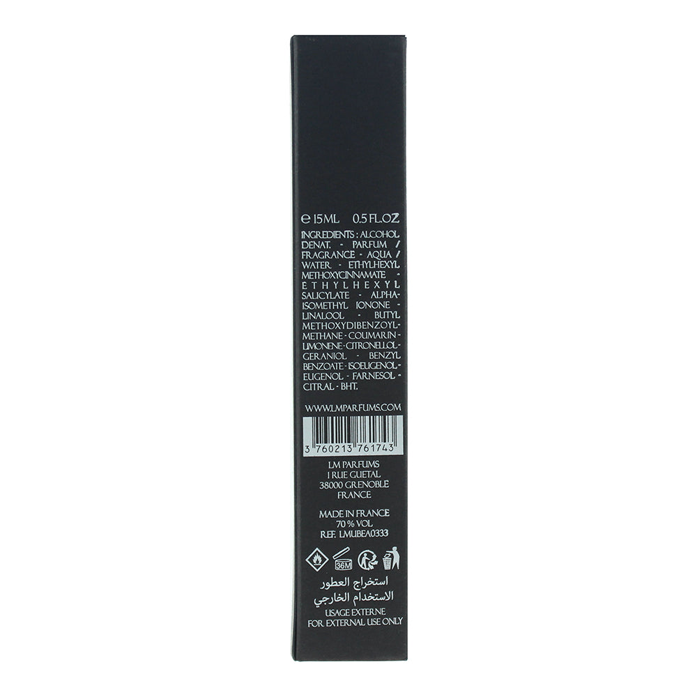 Laurent Mazzone Black Oud Extreme Amber Extrait de Parfum 15ml - Ingredients
