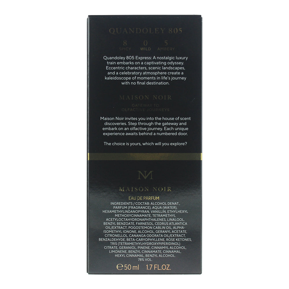 Maison Noir Quandoley 805 Eau De Parfum 50ml