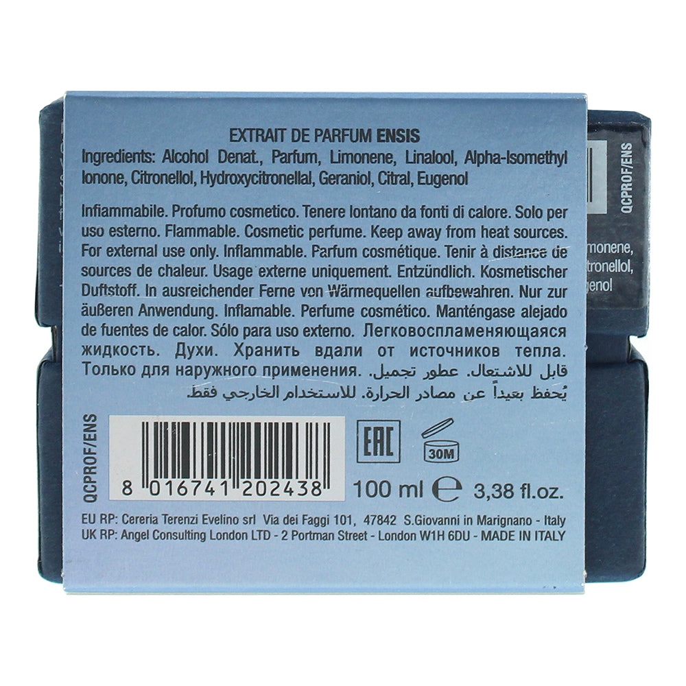V Canto Ensis Extrait de Parfum 100ml - Ingredients