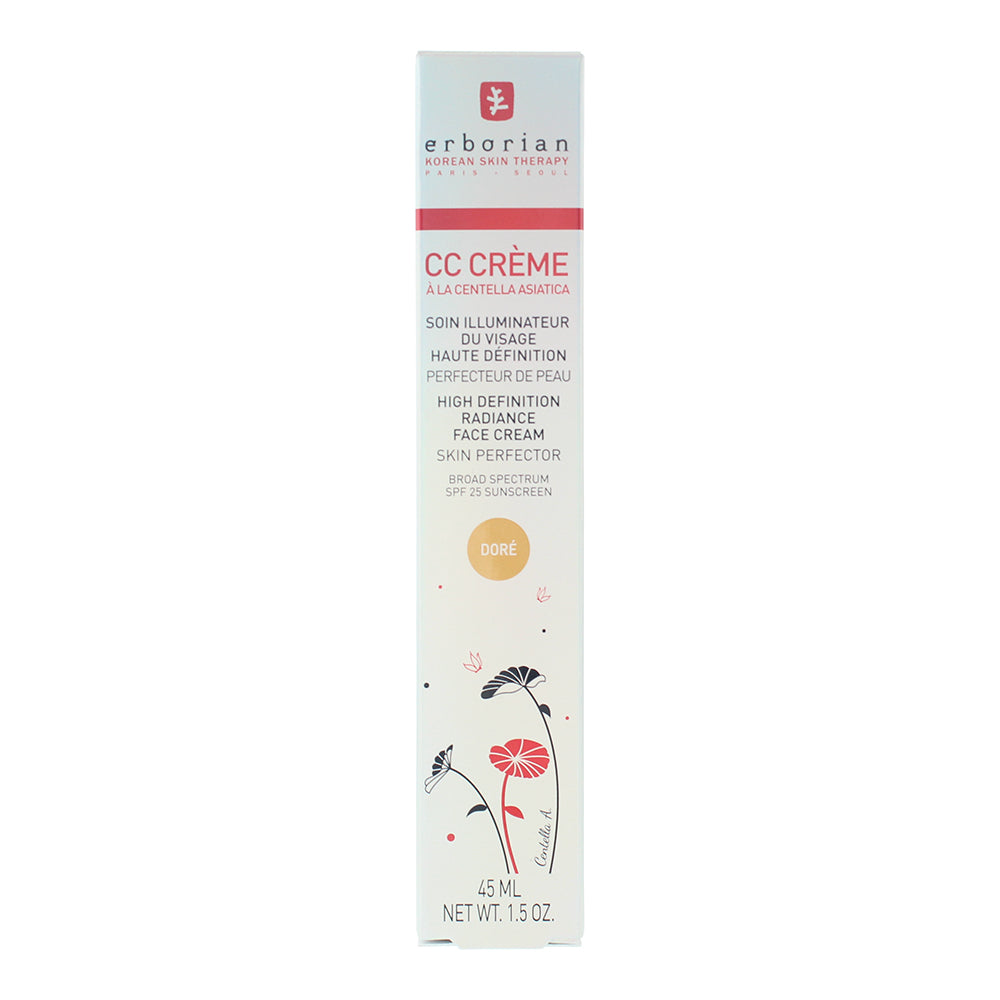 Erborian CC Creme Spf 25 Dore High Definition Radiance Face Cream 45ml - Box