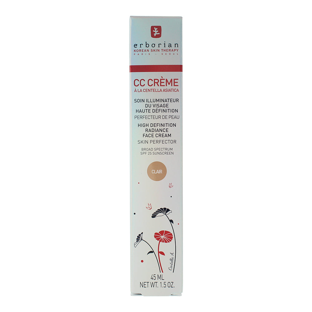 Erborian CC Cream Spf 25  Clair High Definition Radiance Face Cream 45ml - Box