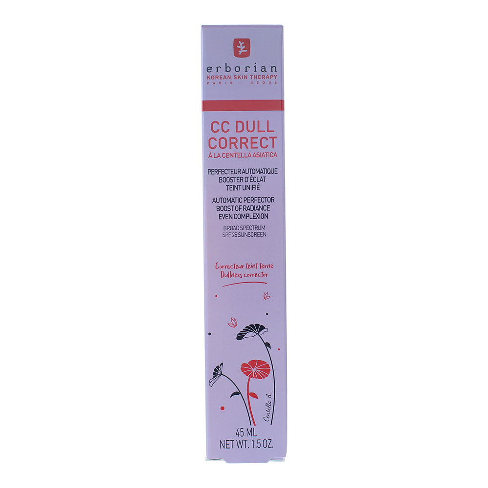 Erborian CC Dull Correct Spf 25 Boost of Radiance Corrective Cream 45ml - Box