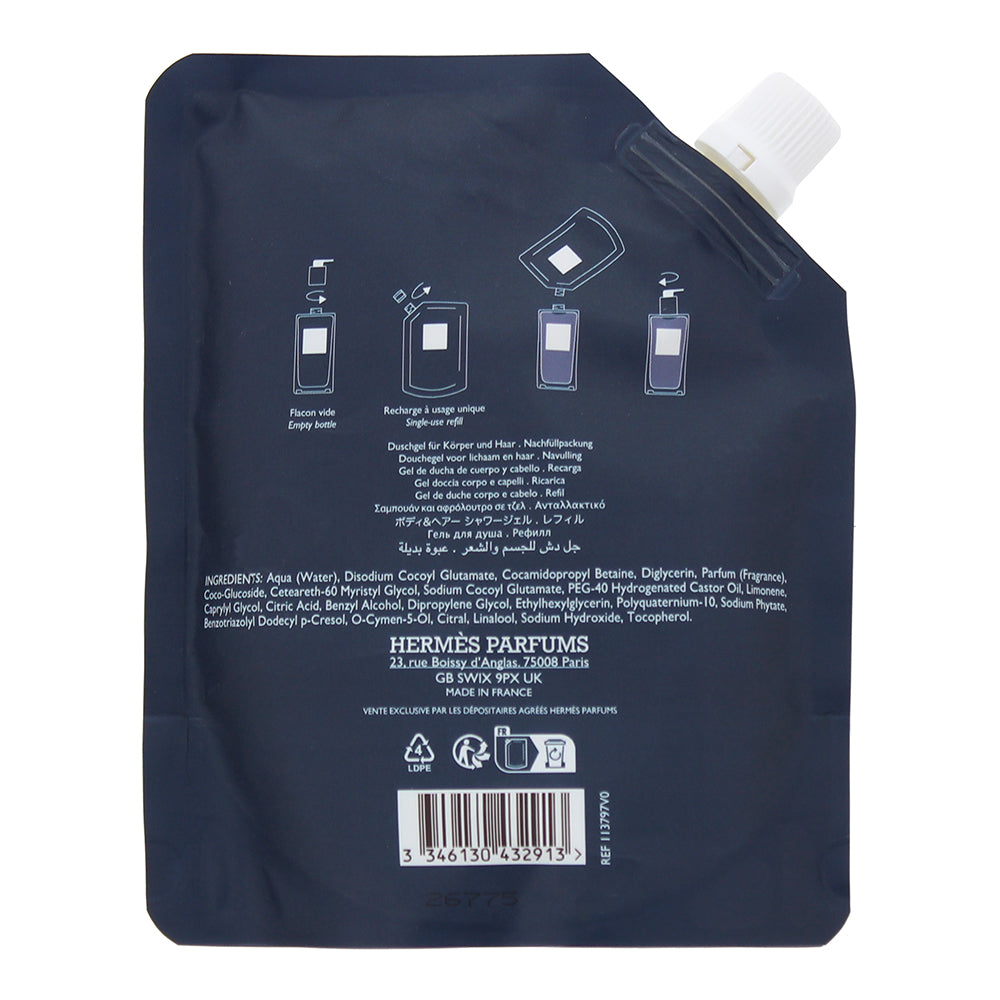 Hermès Eau De Citron Noir Refill Hair And Body Shower Gel 200ml