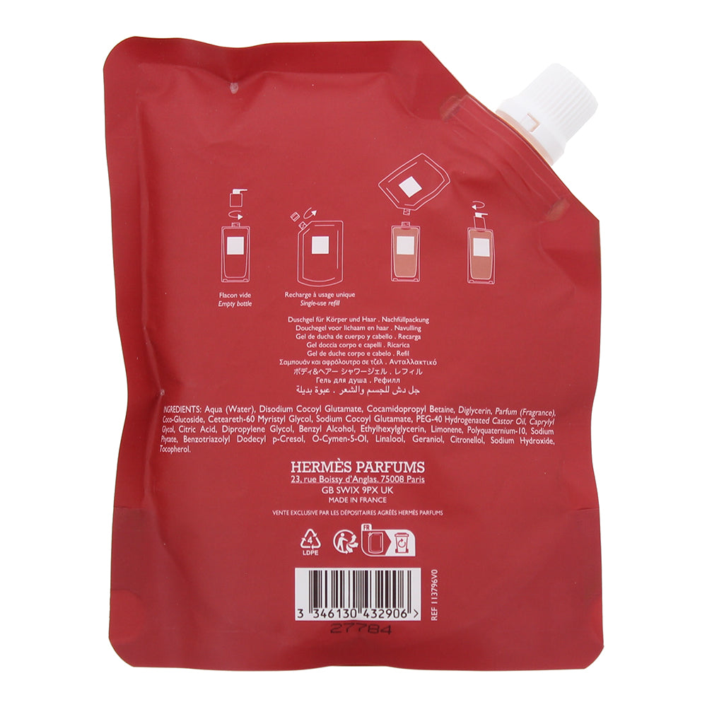 Hermès Eau De Rhubarbe Écarlate Refill Hair And Body Shower Gel 200ml