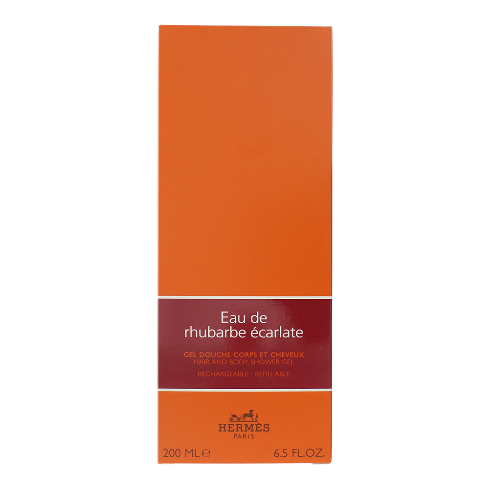 Hermès Eau De Rhubarbe Écarlate Hair And Body Shower Gel 200ml - Box
