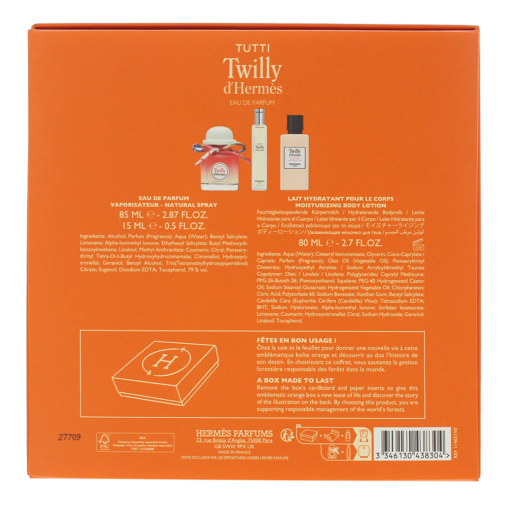 Hermès Tutti Twilly D'hermès 3 Piece Gift Set: Eau de Parfum 85ml - Eau de Parfu