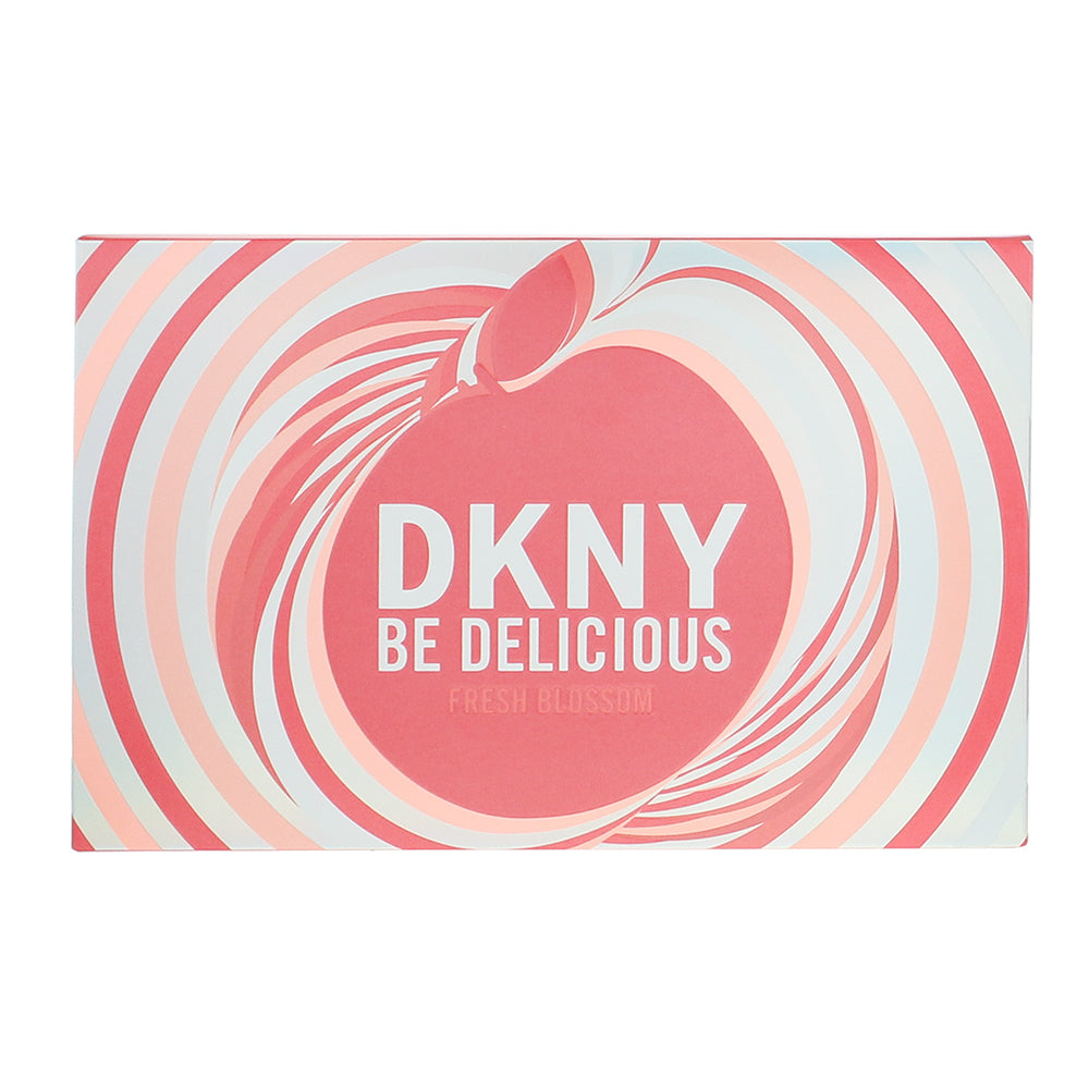 DKNY Be Delicious Fresh Blossom 3 Piece Gift Set: Eau de Parfum 100ml - Body Mis - Box