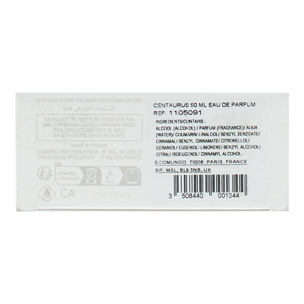 Creed Centaurus Eau de Parfum 50ml - Ingredients