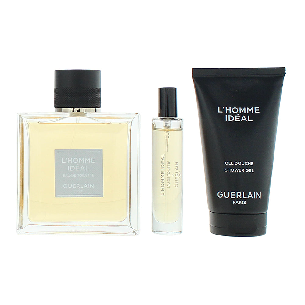 Guerlain L'homme Ideal 3 Piece Gift Set: Eau de Toilette 100ml - Shower Gel 75ml - Product