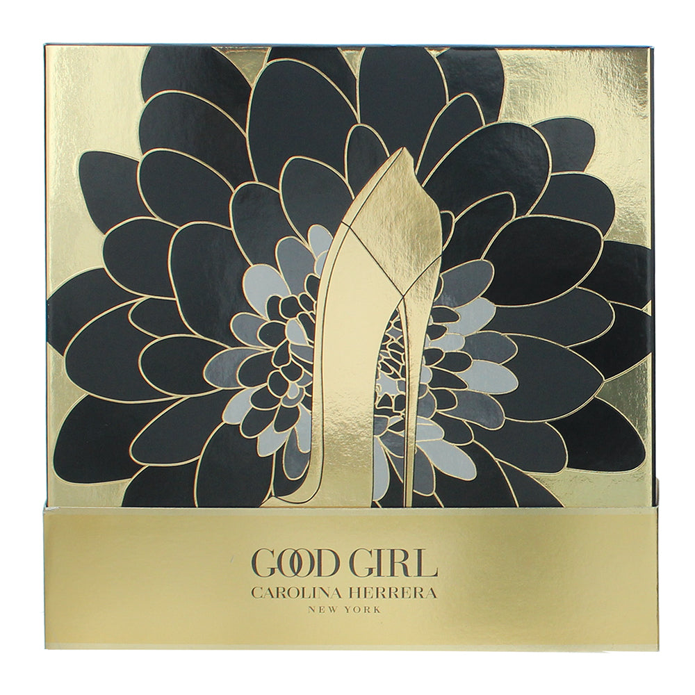 Carolina Herrera Good Girl 3 Piece Gift Set: Eau de Parfum 80ml - Hair Mist 30ml - Box