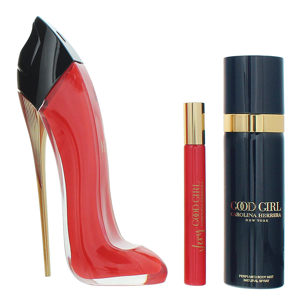 Carolina Herrera Very Good Girl 3 Piece Gift Set: Eau de Parfum 80ml - Eau de Pa - Product
