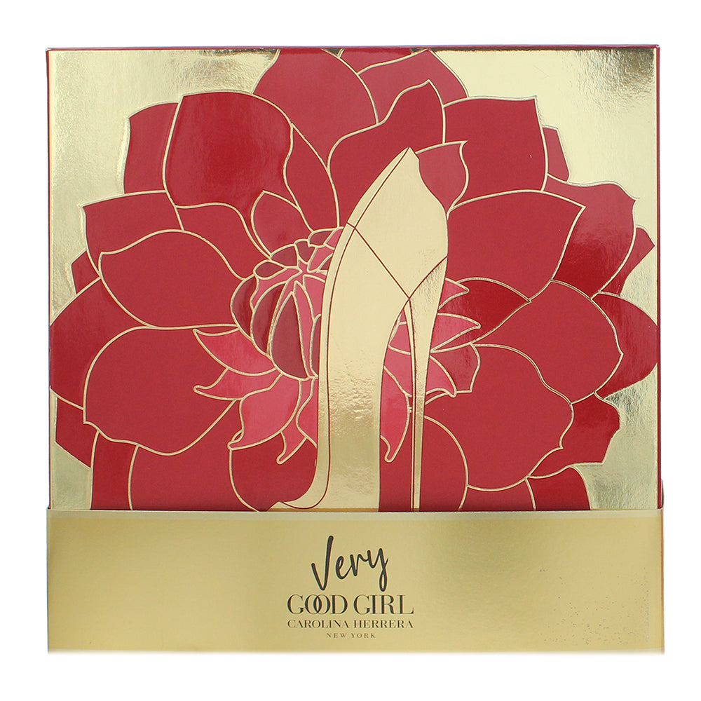 Carolina Herrera Very Good Girl 3 Piece Gift Set: Eau de Parfum 80ml - Eau de Pa - Box