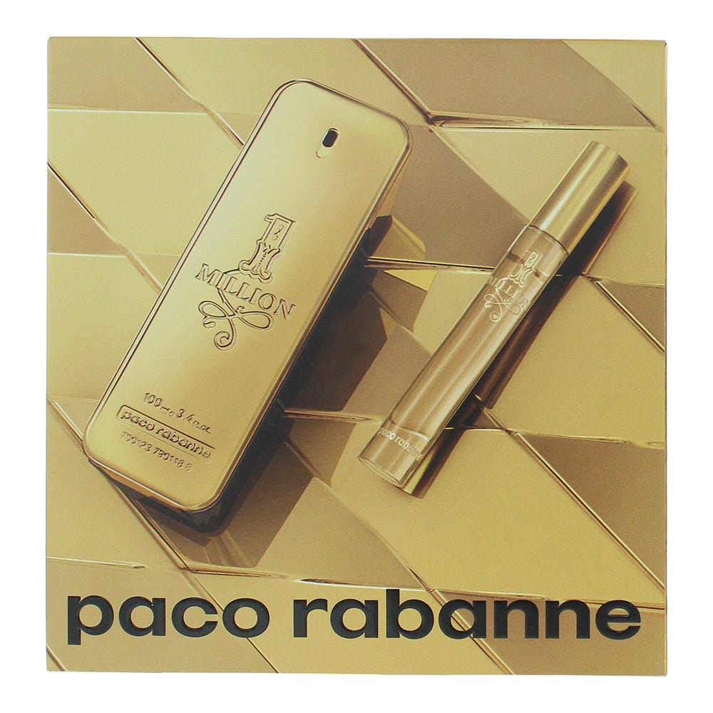 Paco Rabanne 1 Million 2 Piece Gift Set: Eau de Toilette 100ml - Eau de Toilette - Box