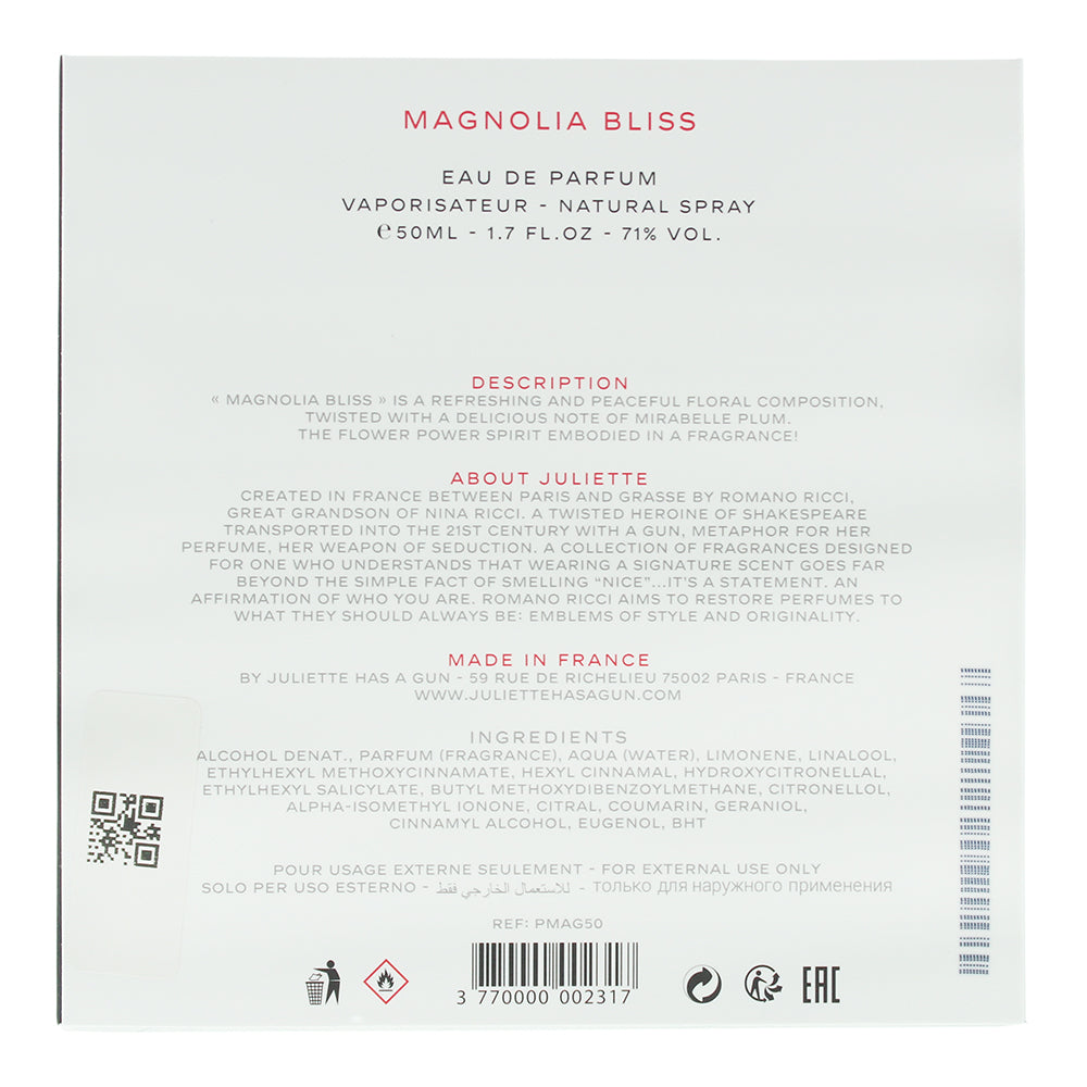 Juliette Has A Gun Magnolia Bliss Eau de Parfum 50ml