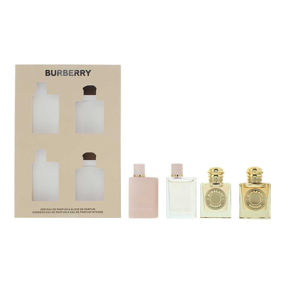 Burberry Her 4 Piece Gift Set: Her Eau de Parfum 5ml - Her Elixir Eau de Parfum 