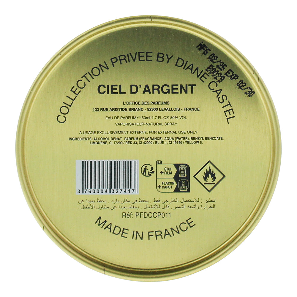 Diane Castel Collection Privée Ciel d'Argent Eau de Parfum 50ml