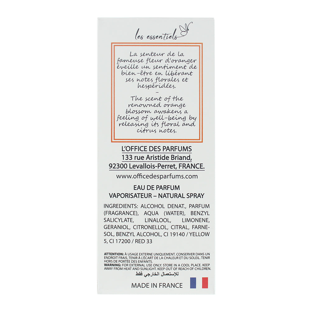 Les Essentiels Fleur d'Oranger Eau de Parfum 80ml - Ingredients