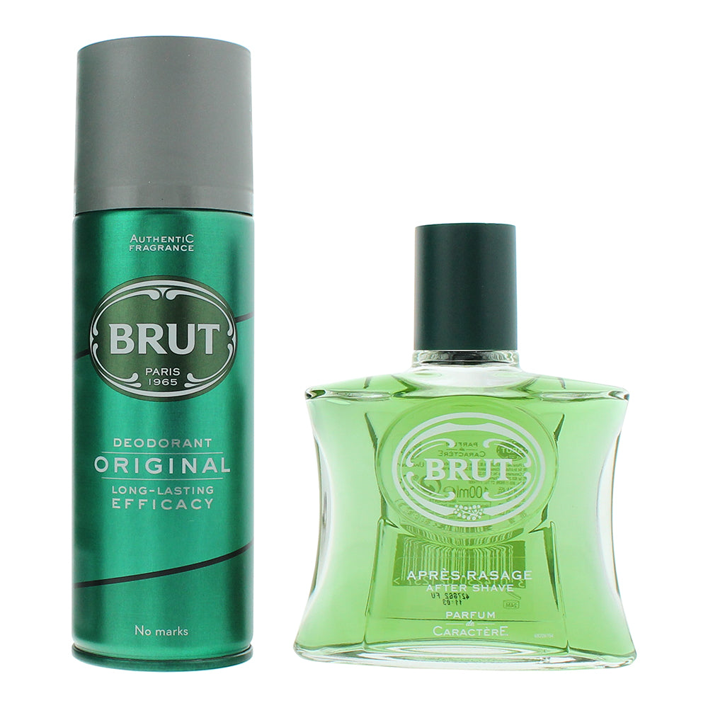 Brut Original 2 Piece Gift Set: Aftershave 100ml - Deodorant Spray 200ml - Product