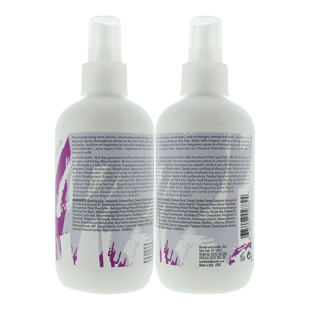 Bumble And Bumble. Bb. Curl Reactivator Styling Spray 250ml - Ingredients