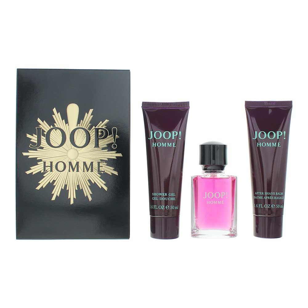 Joop! Homme 3 Piece Gift Set: Eau de Toilette 30ml - Aftershave Balm 50ml - Show