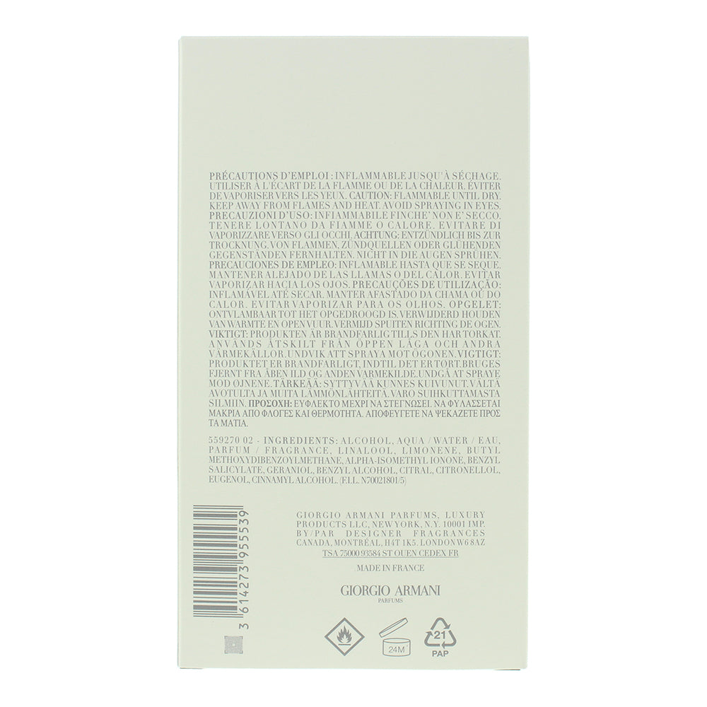 Giorgio Armani Acqua Di Giò Refillable Eau de Toilette 200ml