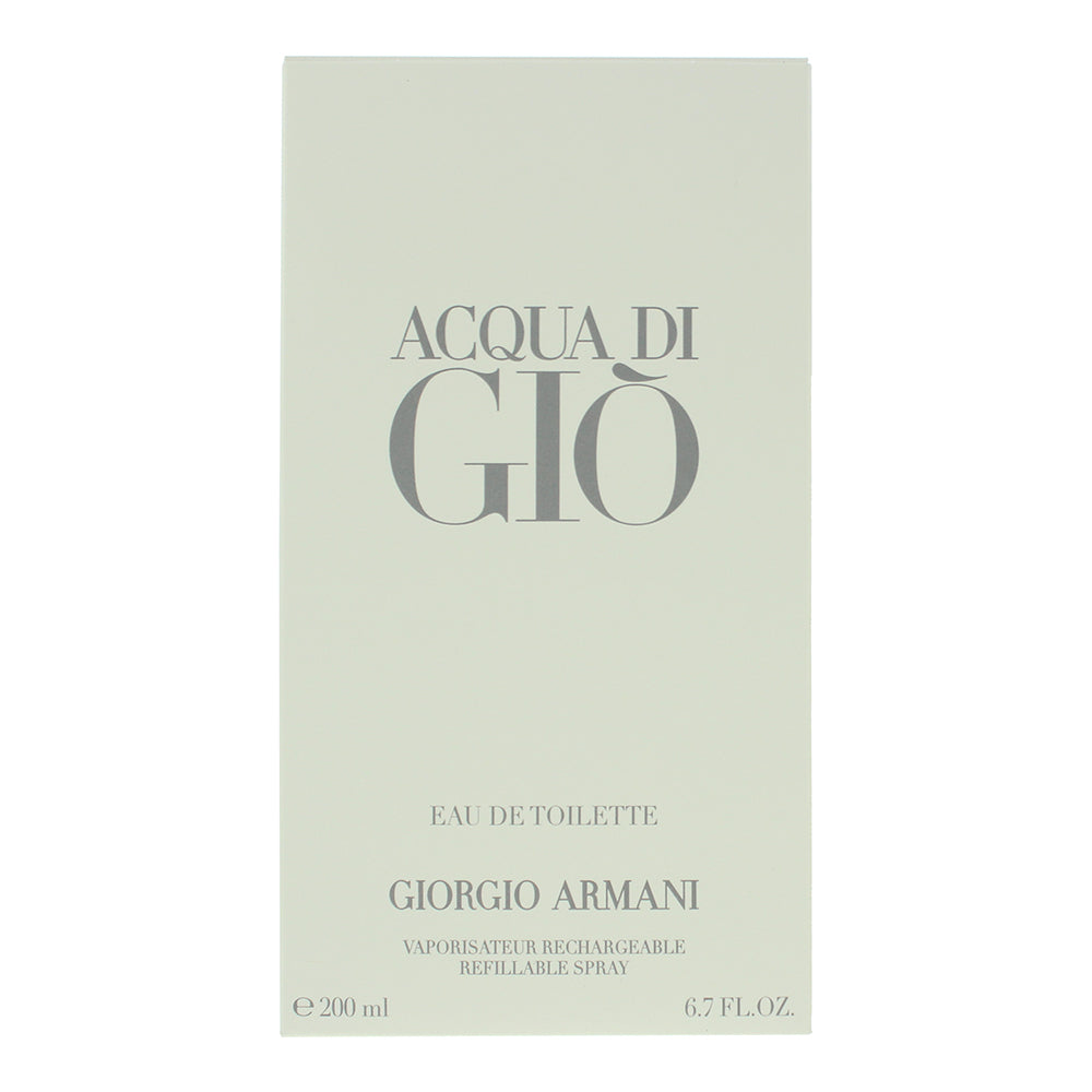Giorgio Armani Acqua Di Giò Refillable Eau de Toilette 200ml - Box