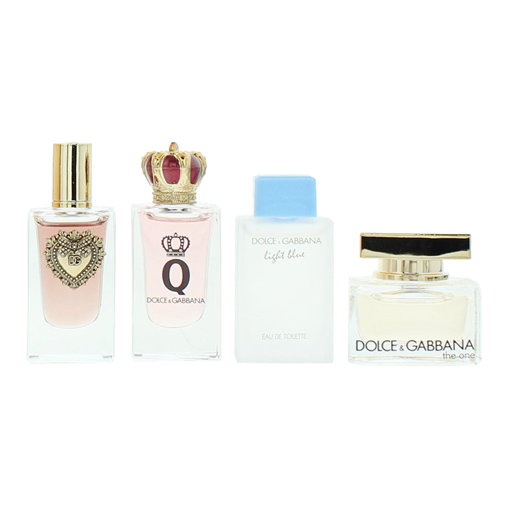 Dolce & Gabbana Miniat 4 Piece Gift Set: Devotion Eau de Parfum 5ml - Q Eau de P - Product