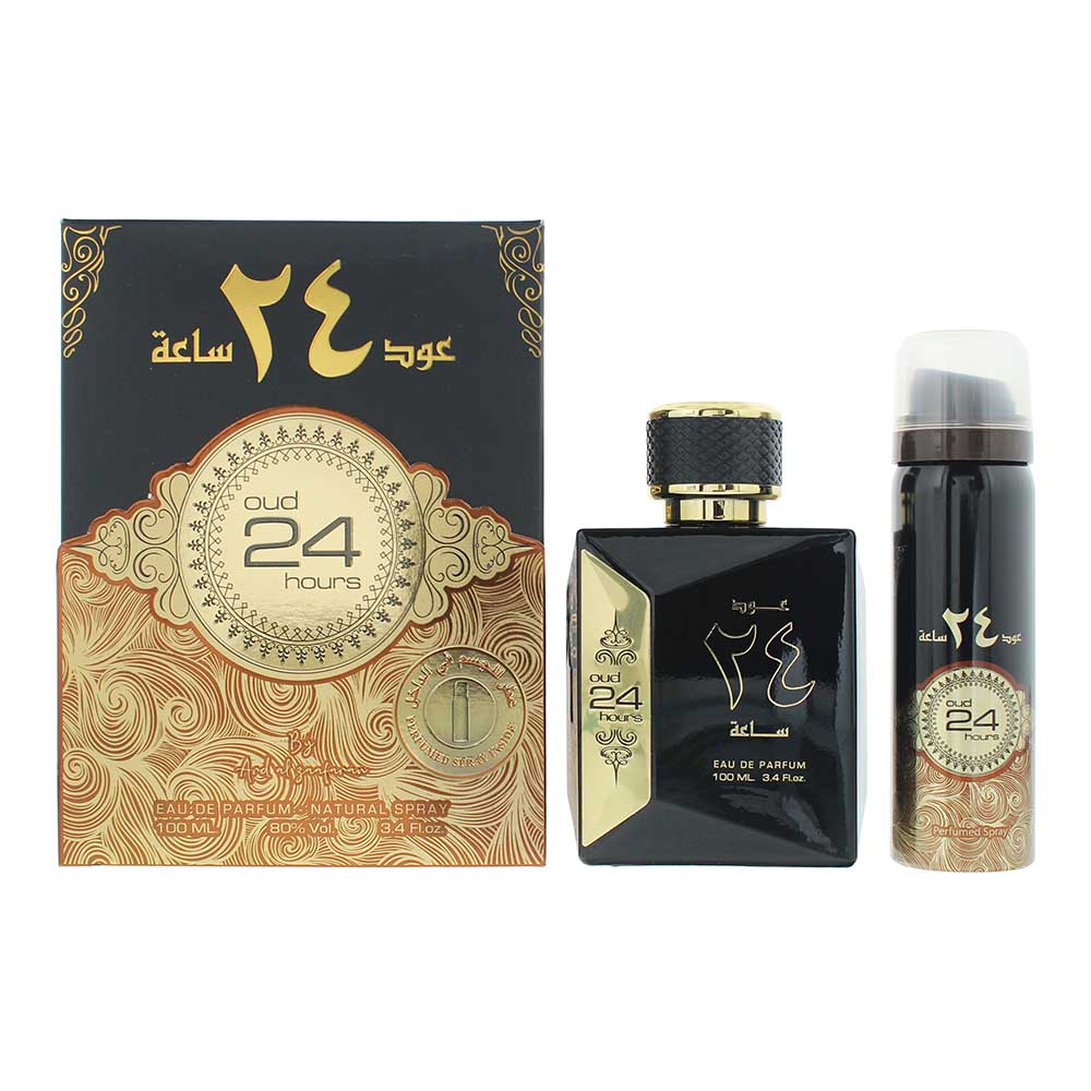 Ard Al Zaafaran Oud 24 Hours 2 Piece Gift Set: Eau de Parfum 100ml - Deodorant S