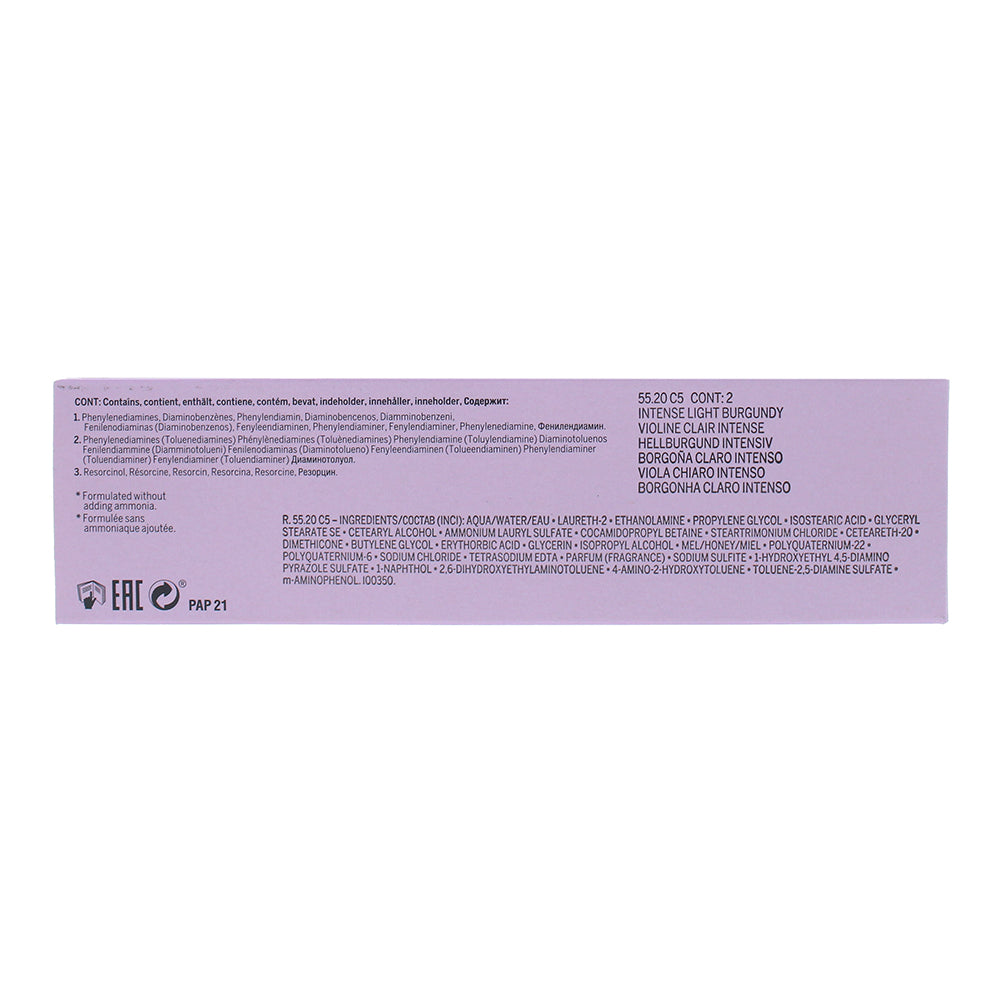 Revlon Color Excel 55.20 Intense Light Burgundy Hair Colour 70ml