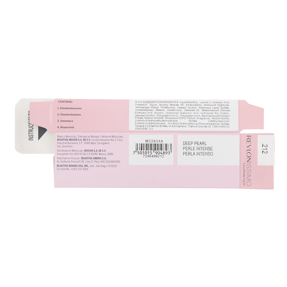 Revlon Revlonissimo Colorsmetique Satinscent  212 Deep Pearl Hair Colour 60ml