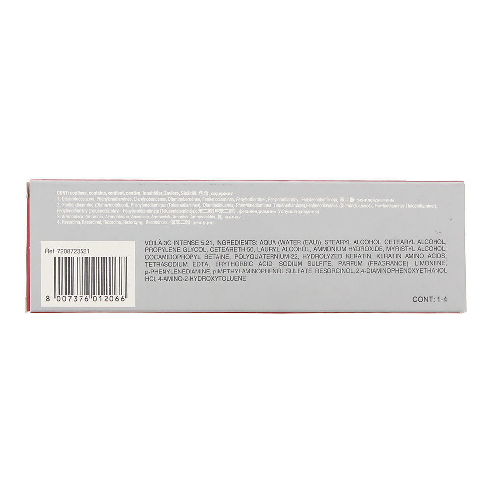 Intercosmo Voilà 3C Intense 5.21 Light Brown Iridesc Pearl Hair Colour 60ml