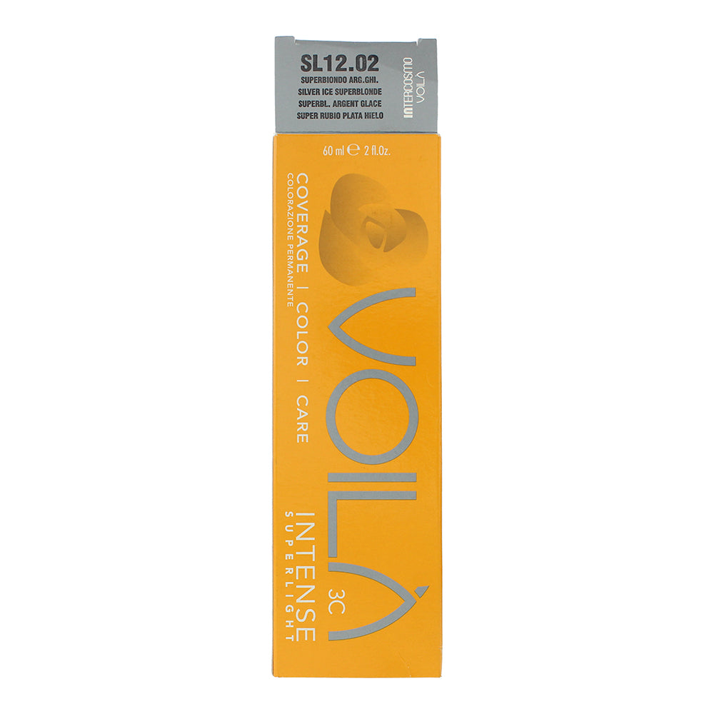 Intercosmo Voilà 3C Intense Superlight 12.02 Silver Ice Super Blonde Hair Colour - Box