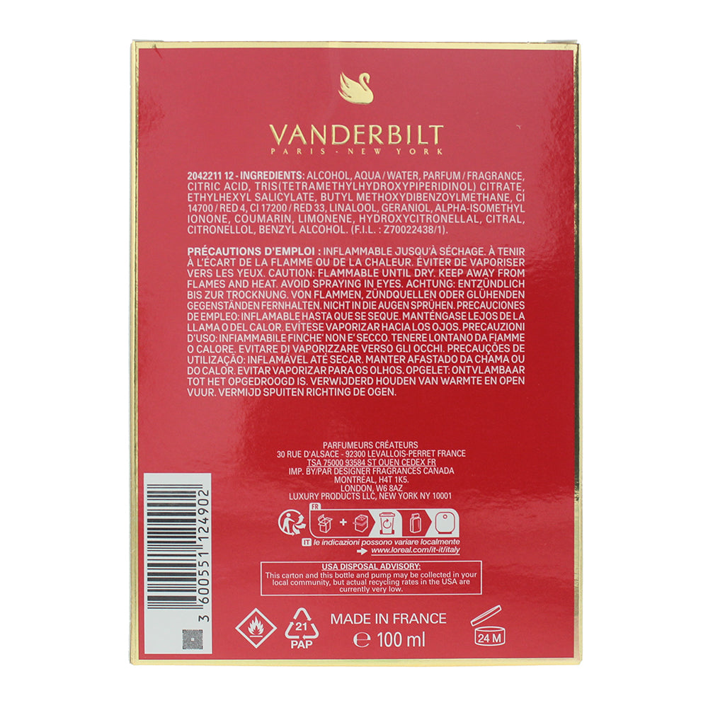 Gloria Vanderbilt In Red Eau de Parfum 100ml