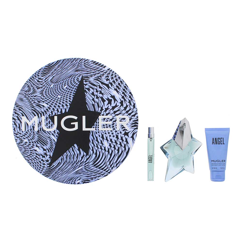 Mugler Angel 3 Piece Gift Set: Eau de Parfum 50ml - Eau de Parfum 10ml -