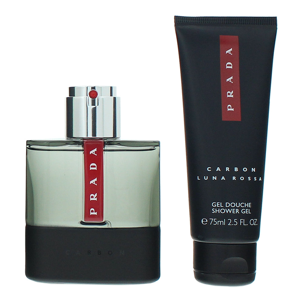 Prada Luna Rossa Carbon 2 Piece Gift Set: Eau de Toilette 50ml - Shower Gel 75ml - Product
