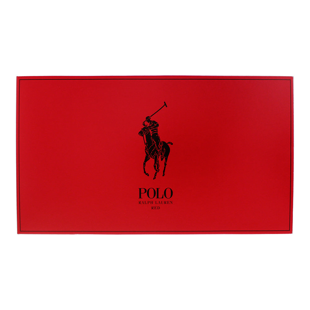 Ralph Lauren Polo Red 4 Piece Gift Set: Eau de Toilette 125ml - Eau de Toilette  - Box