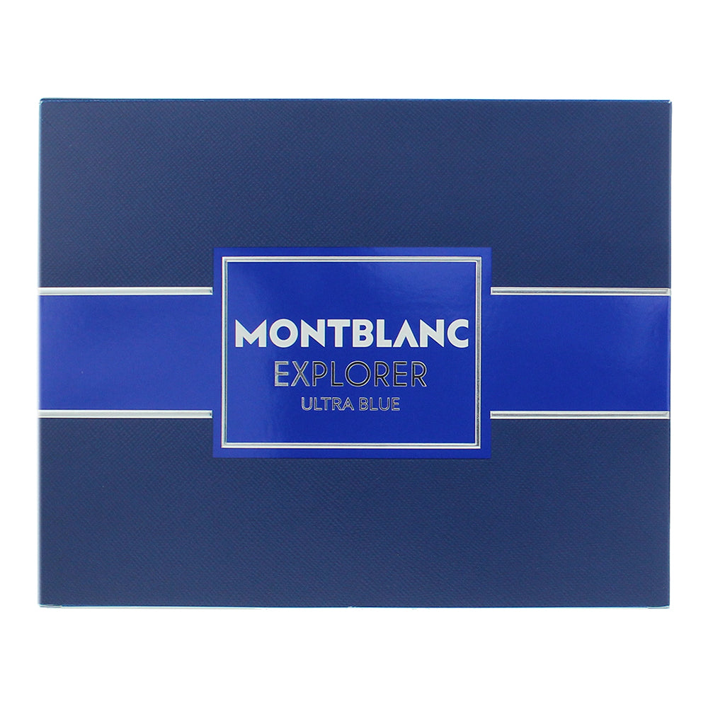 Montblanc Explorer Ultra Blue 3 Piece Gift Set: Eau de Parfum 100ml - Eau de Par - Box