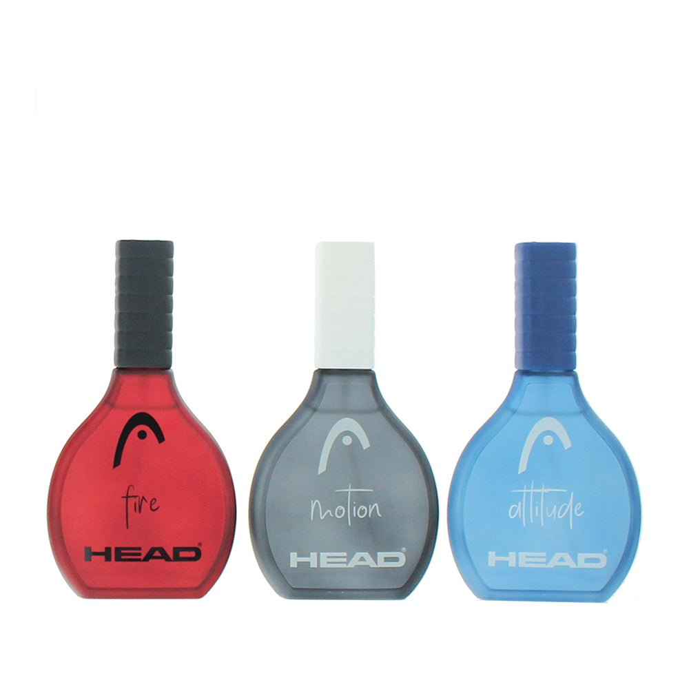 Head Men 3 Piece Gift Set: Attitude Eau de Toilette 50ml - Fire Eau de Toilette  - Product