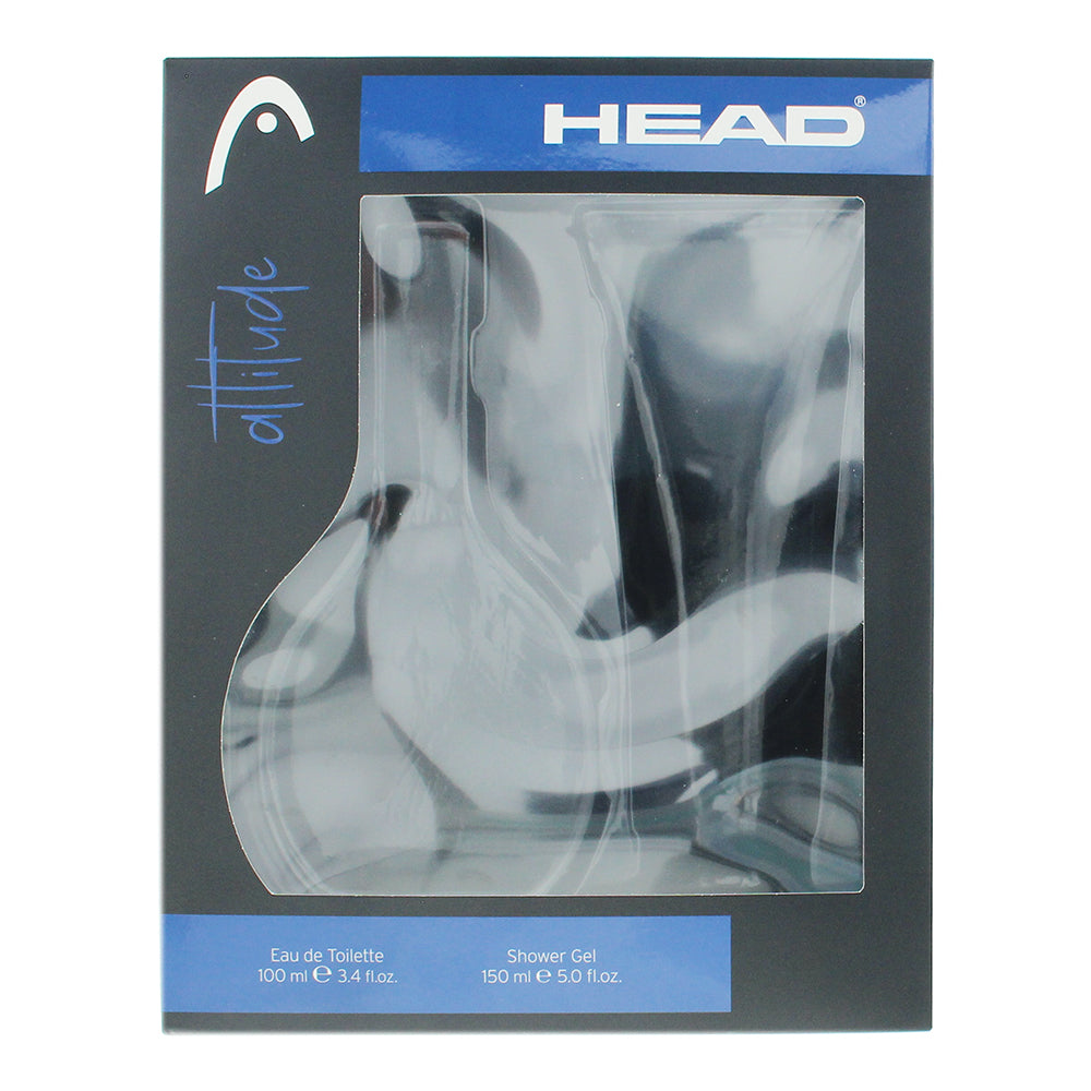 Head Attitude 2 Piece Gift Set: Eau de Toilette 100ml - Shower Gel 150ml - Box