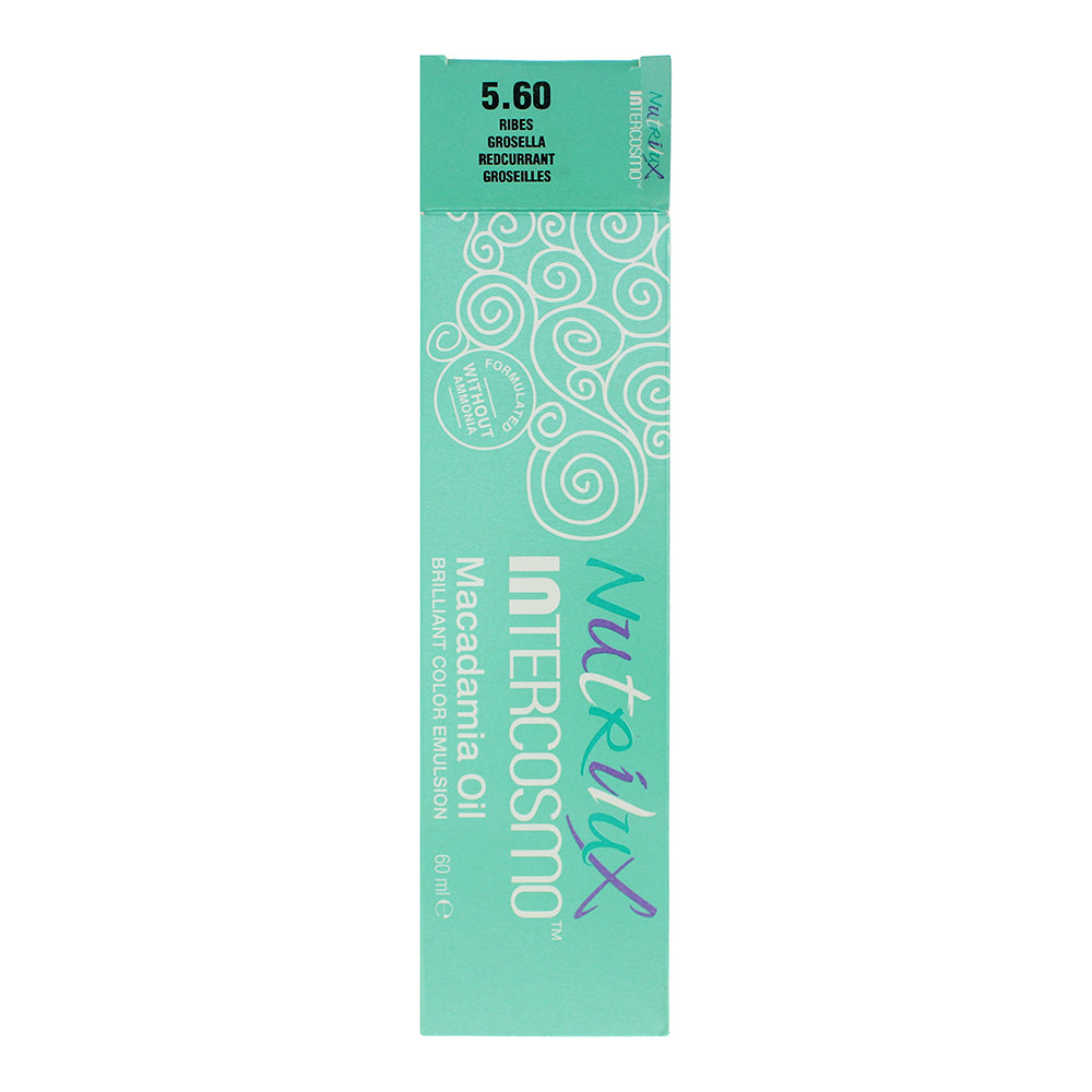 Intercosmo Nutrilux Macadamia Oil 5.60 Grosella Hair Colour 60ml - Box