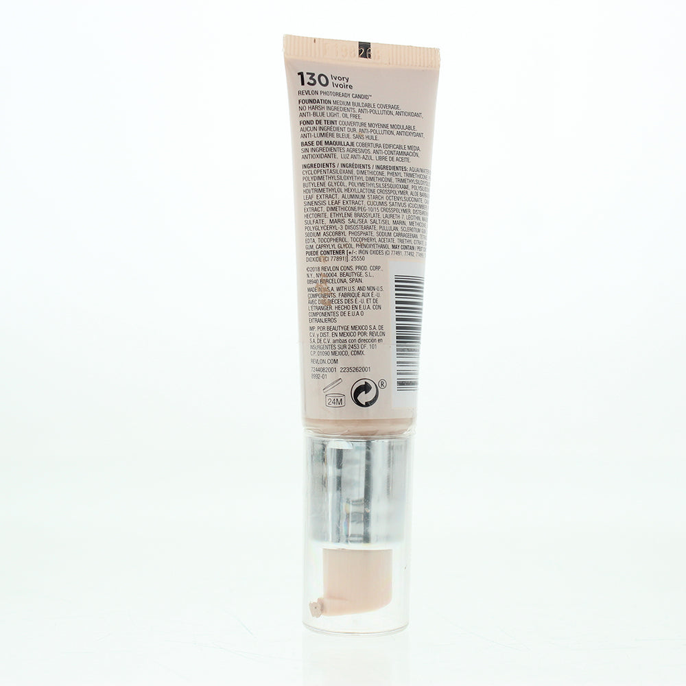 Revlon Photoready Candid Natural Finish Anti Pollution 130 Ivory Foundation 22ml
